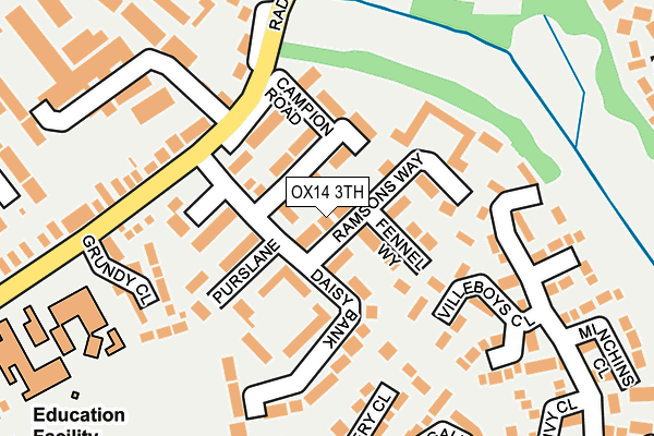 OX14 3TH map - OS OpenMap – Local (Ordnance Survey)