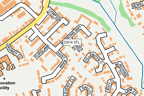 OX14 3TL map - OS OpenMap – Local (Ordnance Survey)