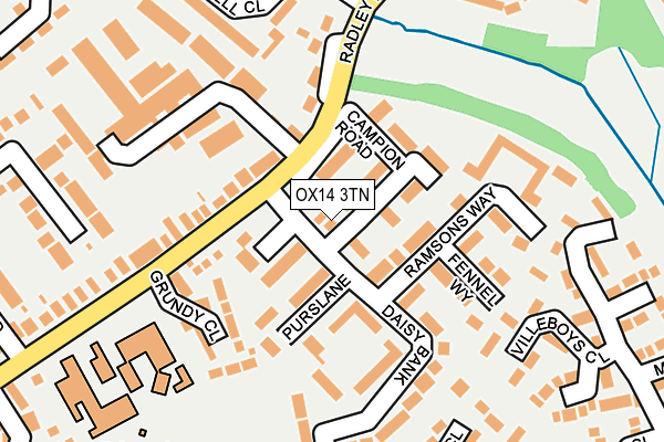 OX14 3TN map - OS OpenMap – Local (Ordnance Survey)