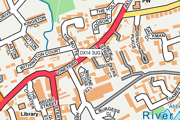 OX14 3UG map - OS OpenMap – Local (Ordnance Survey)