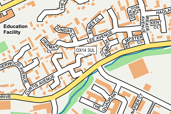 OX14 3UL map - OS OpenMap – Local (Ordnance Survey)