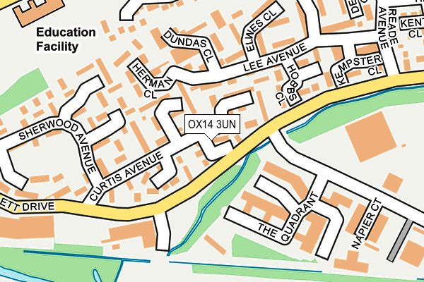 OX14 3UN map - OS OpenMap – Local (Ordnance Survey)