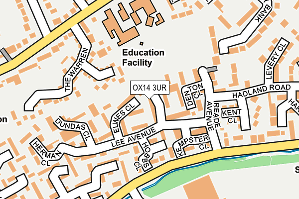 OX14 3UR map - OS OpenMap – Local (Ordnance Survey)