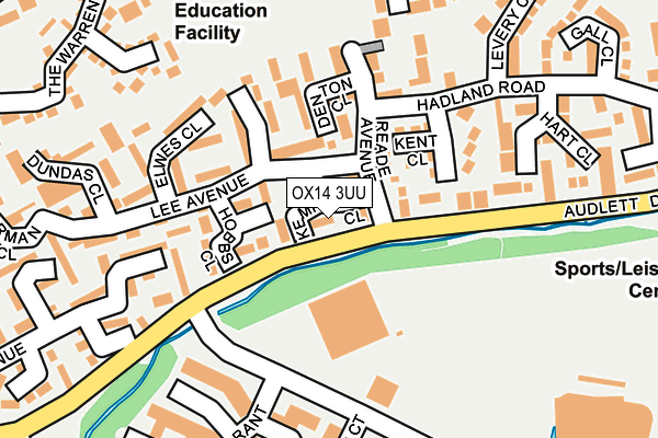 OX14 3UU map - OS OpenMap – Local (Ordnance Survey)