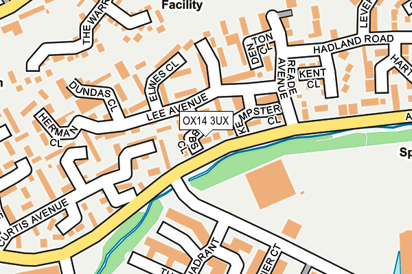 OX14 3UX map - OS OpenMap – Local (Ordnance Survey)
