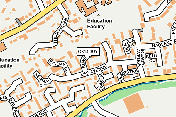 OX14 3UY map - OS OpenMap – Local (Ordnance Survey)