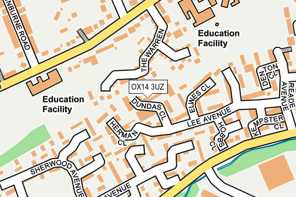 OX14 3UZ map - OS OpenMap – Local (Ordnance Survey)