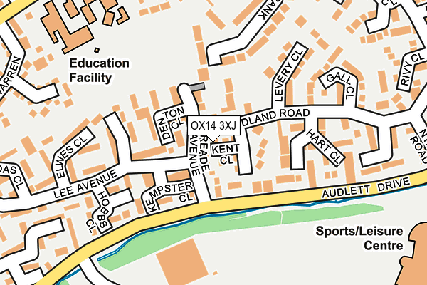 OX14 3XJ map - OS OpenMap – Local (Ordnance Survey)