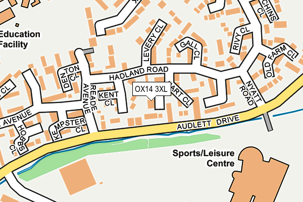 OX14 3XL map - OS OpenMap – Local (Ordnance Survey)