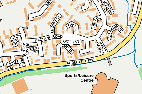 OX14 3XN map - OS OpenMap – Local (Ordnance Survey)