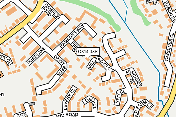 OX14 3XR map - OS OpenMap – Local (Ordnance Survey)