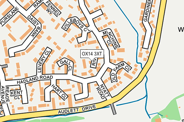 OX14 3XT map - OS OpenMap – Local (Ordnance Survey)