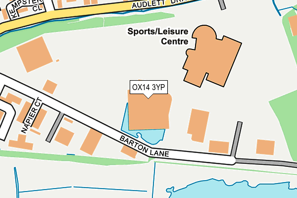 OX14 3YP map - OS OpenMap – Local (Ordnance Survey)