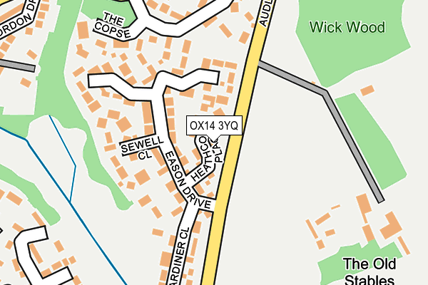 OX14 3YQ map - OS OpenMap – Local (Ordnance Survey)