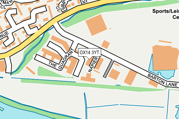 OX14 3YT map - OS OpenMap – Local (Ordnance Survey)