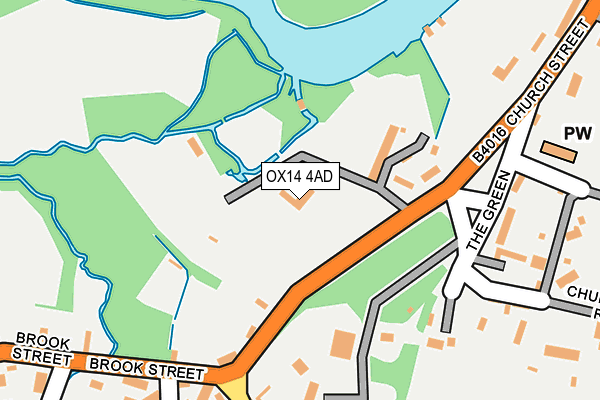 OX14 4AD map - OS OpenMap – Local (Ordnance Survey)