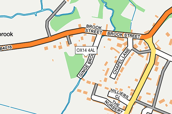 OX14 4AL map - OS OpenMap – Local (Ordnance Survey)