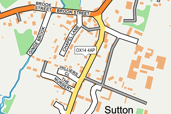 OX14 4AP map - OS OpenMap – Local (Ordnance Survey)