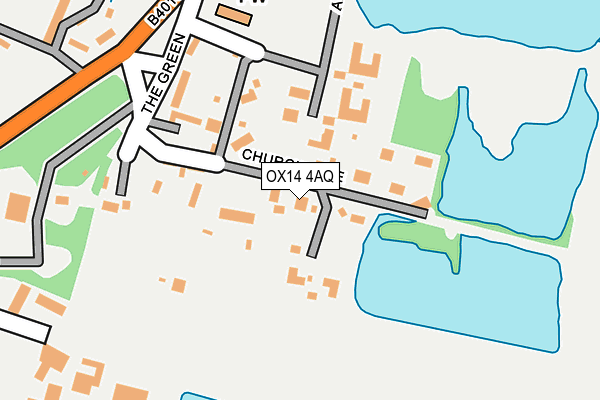 OX14 4AQ map - OS OpenMap – Local (Ordnance Survey)
