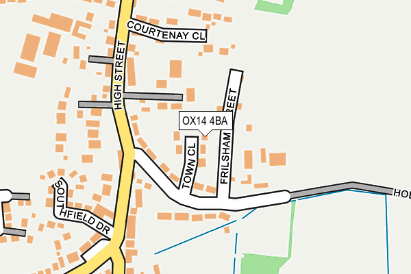 OX14 4BA map - OS OpenMap – Local (Ordnance Survey)
