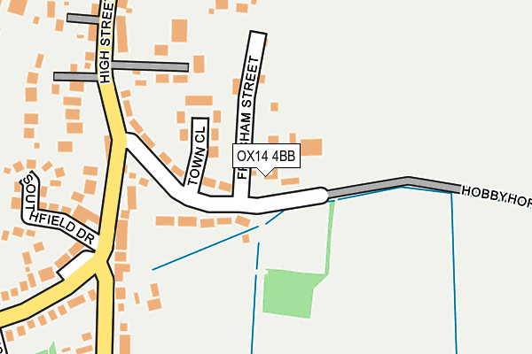 OX14 4BB map - OS OpenMap – Local (Ordnance Survey)