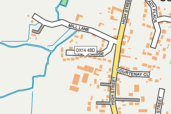 OX14 4BD map - OS OpenMap – Local (Ordnance Survey)