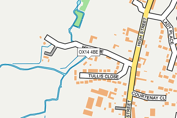 OX14 4BE map - OS OpenMap – Local (Ordnance Survey)