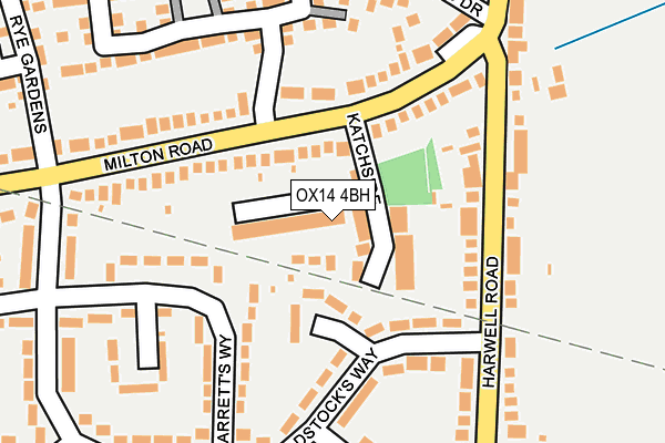 OX14 4BH map - OS OpenMap – Local (Ordnance Survey)
