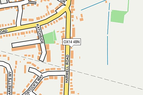 OX14 4BN map - OS OpenMap – Local (Ordnance Survey)