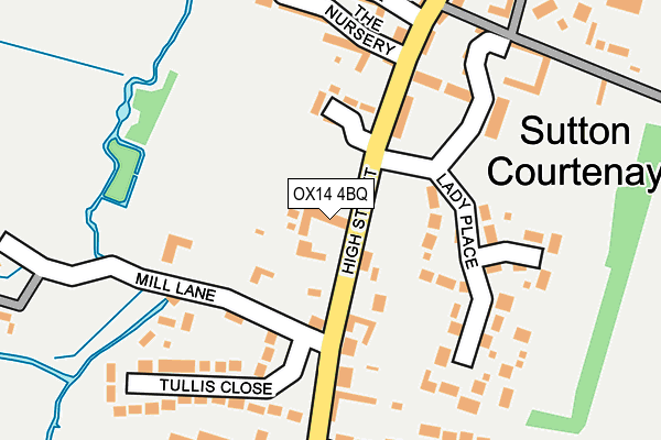 OX14 4BQ map - OS OpenMap – Local (Ordnance Survey)