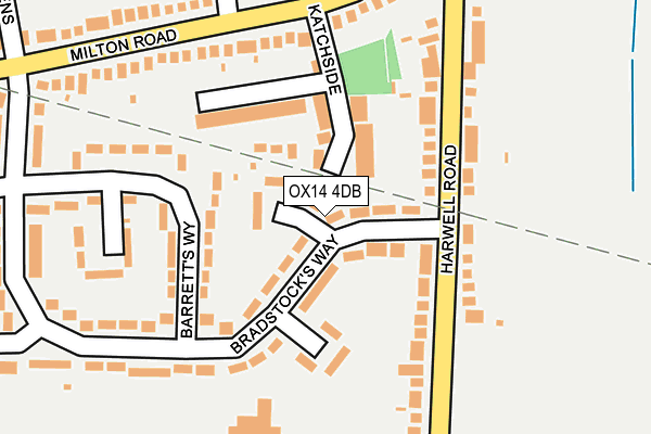 OX14 4DB map - OS OpenMap – Local (Ordnance Survey)