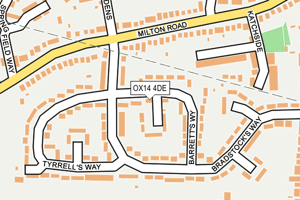 OX14 4DE map - OS OpenMap – Local (Ordnance Survey)