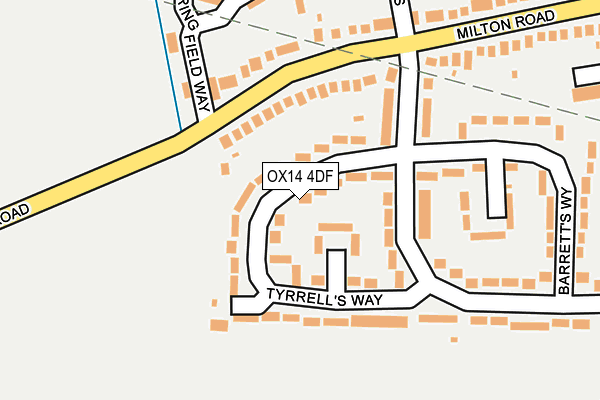 OX14 4DF map - OS OpenMap – Local (Ordnance Survey)