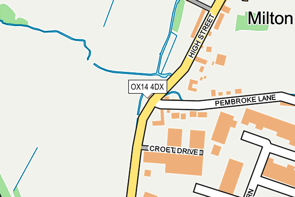 OX14 4DX map - OS OpenMap – Local (Ordnance Survey)