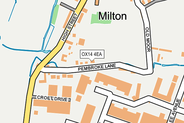 OX14 4EA map - OS OpenMap – Local (Ordnance Survey)