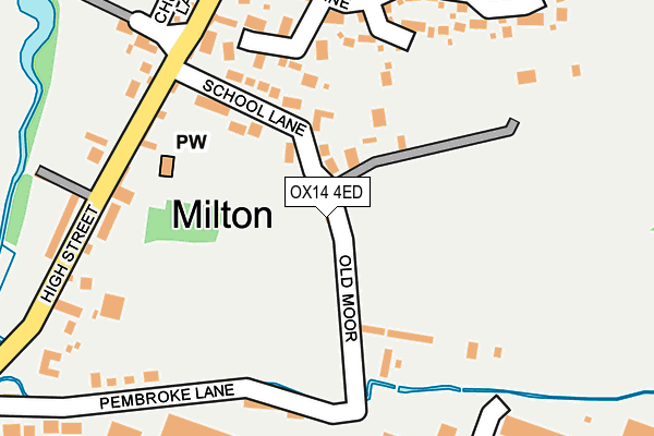 OX14 4ED map - OS OpenMap – Local (Ordnance Survey)