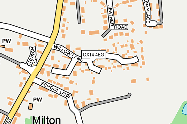 OX14 4EG map - OS OpenMap – Local (Ordnance Survey)