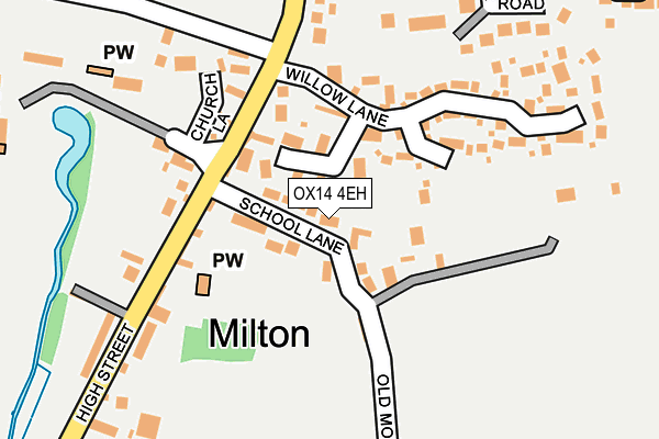 OX14 4EH map - OS OpenMap – Local (Ordnance Survey)