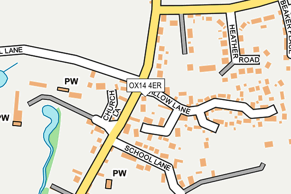 OX14 4ER map - OS OpenMap – Local (Ordnance Survey)