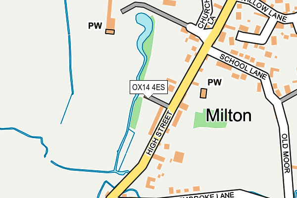 OX14 4ES map - OS OpenMap – Local (Ordnance Survey)