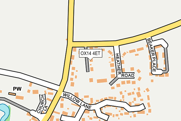 OX14 4ET map - OS OpenMap – Local (Ordnance Survey)