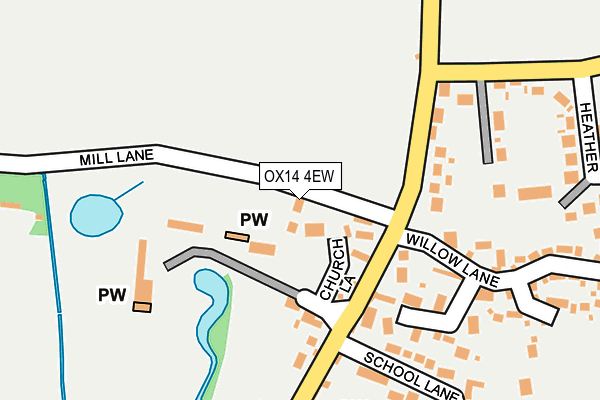 OX14 4EW map - OS OpenMap – Local (Ordnance Survey)