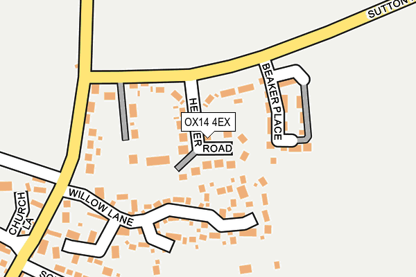 OX14 4EX map - OS OpenMap – Local (Ordnance Survey)