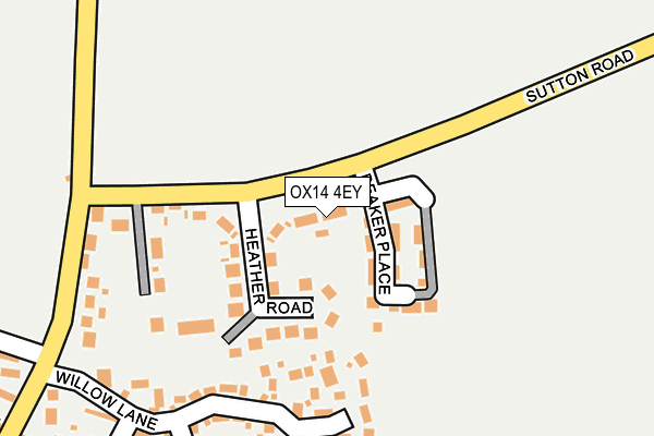 OX14 4EY map - OS OpenMap – Local (Ordnance Survey)