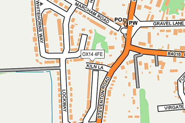 OX14 4FE map - OS OpenMap – Local (Ordnance Survey)