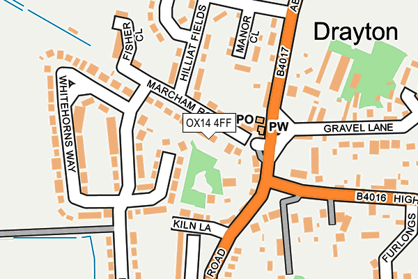 OX14 4FF map - OS OpenMap – Local (Ordnance Survey)