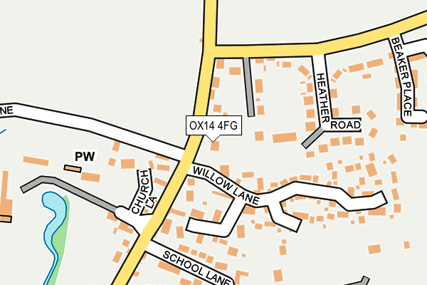 OX14 4FG map - OS OpenMap – Local (Ordnance Survey)