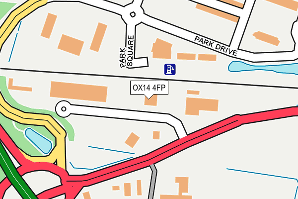 OX14 4FP map - OS OpenMap – Local (Ordnance Survey)
