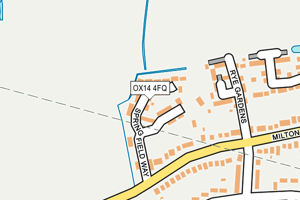 OX14 4FQ map - OS OpenMap – Local (Ordnance Survey)