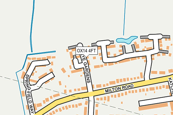 OX14 4FT map - OS OpenMap – Local (Ordnance Survey)